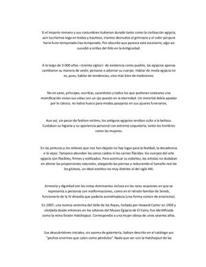Si El Imperio Romano Y Sus Costumbres Hubieran Durado Tanto Como La Civilización Egipcia