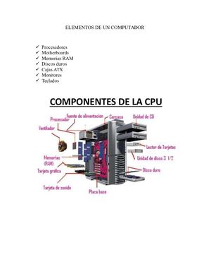 Elementos De Un Computador