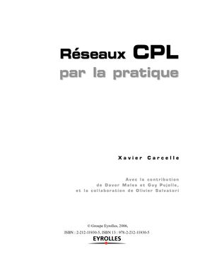 Chapitre 10 : CPL domestique - Pages 263 à 272