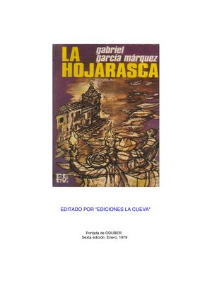 Gabriel Garcia Marquez-La Hojarasca
