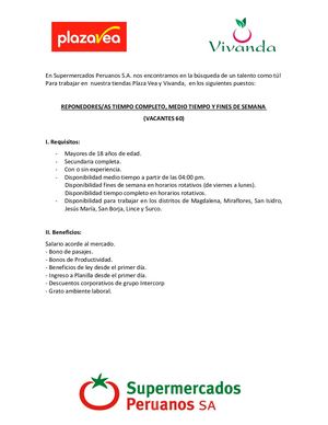 Perfiles Supermercados Peruanos - Noviembre