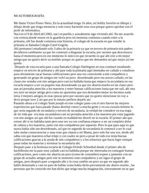 Autobiografia Víctor