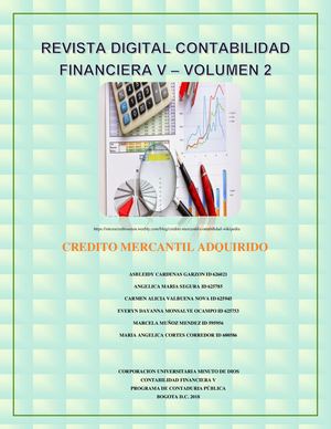 Revista Digital Contabilidad Financiera Volumen 2 Crédito Mercantil Adquirido