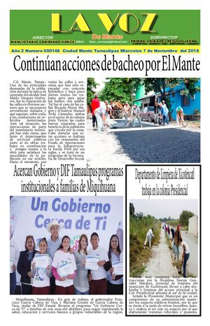 La Voz De Mante Miercoles 7 De Noviembre Del 2018