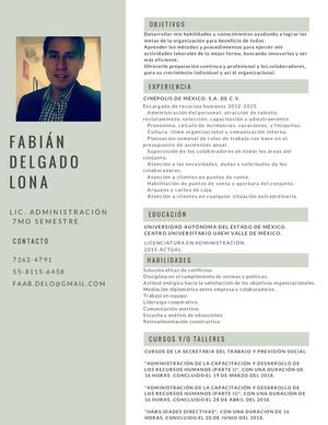 Currículum Vitae Fabián