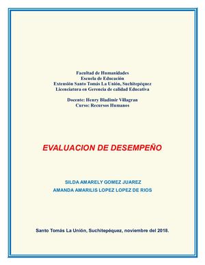Revista De Evaluacion Del Desempeño[1]