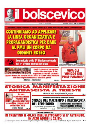 Il Bolscevico - 15 novembre 2018