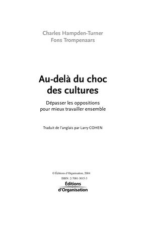 Chapitre 3 - Individualisme ou collectivisme : le dilemme