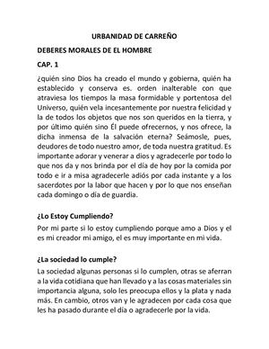 Urbanidad De Carreño