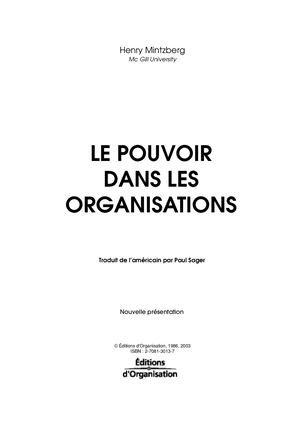 Chapitre 1 - Le pouvoir