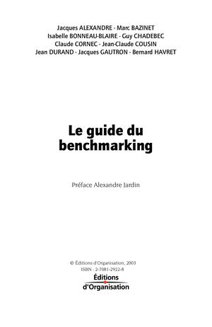 chapitre 4 - Les différents types de benchmarking
