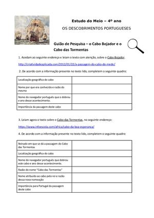Guião Cabo Bojador Tormentas
