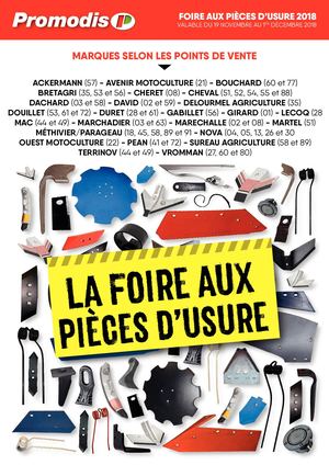 FOIRE AUX PIÈCES D'USURE 2018