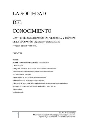 La Sociedad Del Conocimiento (1)