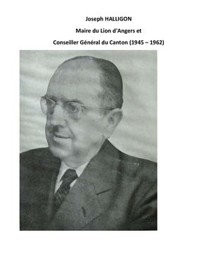 1962 Joseph Halligon-Maire- Lion D'angers