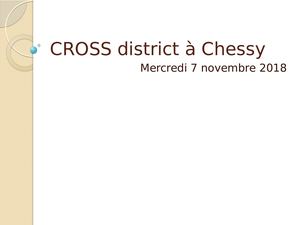 Cross District à Chessy