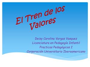 El Tren De Los Valores