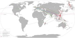 Baybayin Airlines Group Map of Destnations