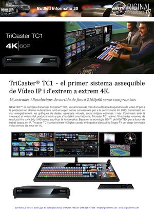30 TriCaster Tc1
