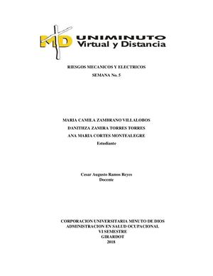 Riesgos Mecanicos Y Electricos
