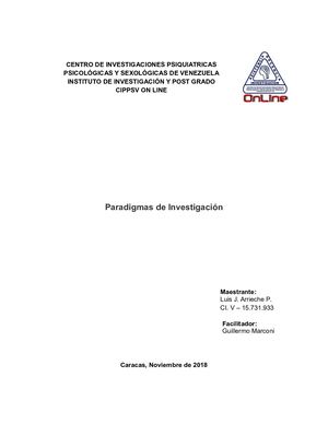 Cuadro Comparativo - Paradigmas de la Investigación