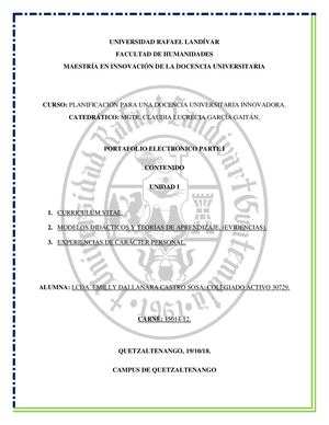 Portafolio Electrónico Emilly Castro Parte I Y II.