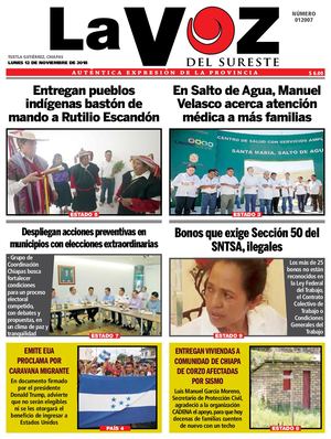 Diario la Voz del Sureste 12/11/2018