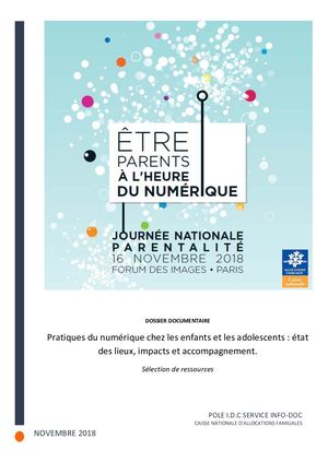DOSSIER DOCUMENTAIRE - Pratiques du numérique chez les enfants et les adolescents : état des lieux, impacts et accompagnement