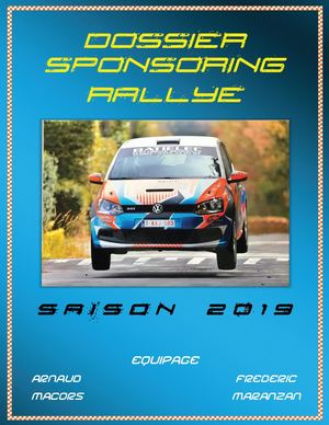 Sponsoring Rallye 2019
