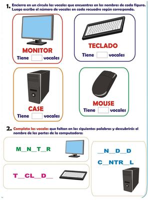 Vocales Partes De La Computadora