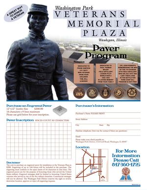 Veterans Memorial Plaza Paver Program