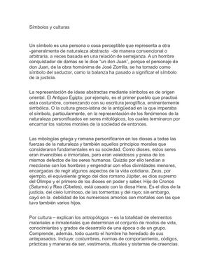Símbolos Y Culturas