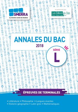 Annales Série L Sujets Corrigés 2018