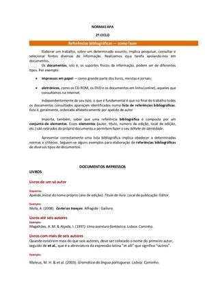 APA 2º-ciclo