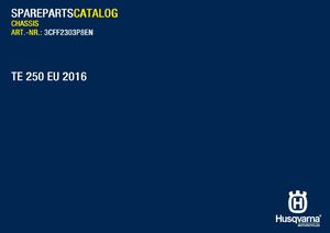 Microfiches Chassis Husqvarna 250 Te 2016
