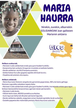 Maria Haurraren Txostena LH