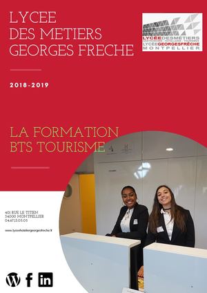 Formation Bts Tourisme