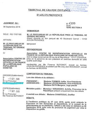 Jugement Du 06 09 18