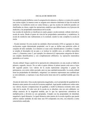 Escalas De Medicion