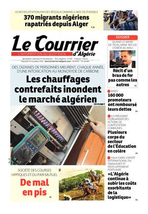 Le Courrier D'Algérie Du mercredi 14 Novembre 2018