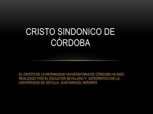 Cristo Sindonico De Córdoba