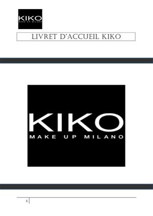 Livret D'accueil Kiko Oui