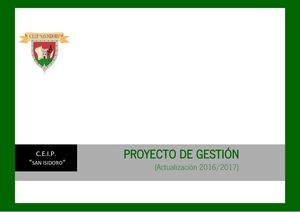 0.- PROYECTO DE GESTIÓN. Ceip San Isidoro (2).