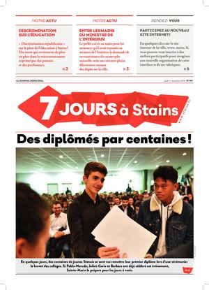 7 Jours à Stains n°991 du 15 novembre 2018