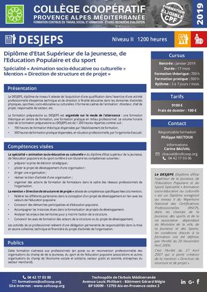 Plaquette DESJEPS 2019 V2