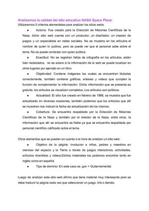 Analisis De Un Sitio Web