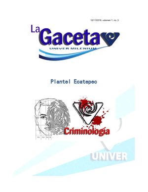 Univer Gaceta Vol 1 No 3