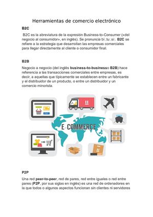Herramientas De Comercio Electrónico