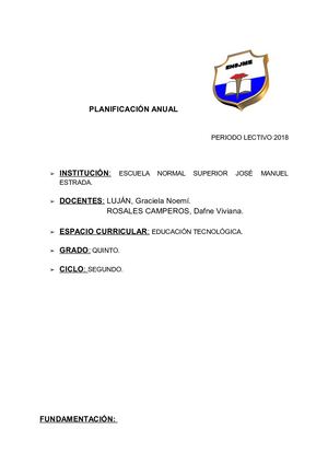 2 Planificaciones Para Práctica Docente Iii