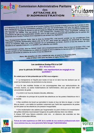 CAP des Attaché.es d'administration : Des candidat.es, des engagements !